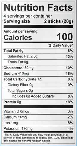 Nutrition facts